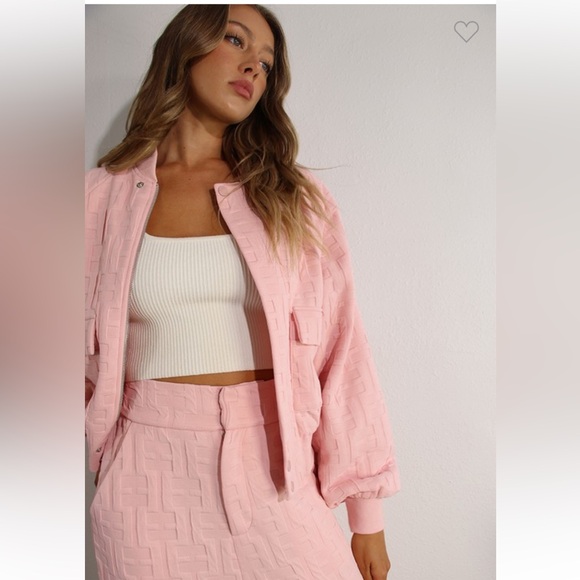 NWT “EMBOSSED BOMBER AND LONG PANT SET - Picture 6 of 15